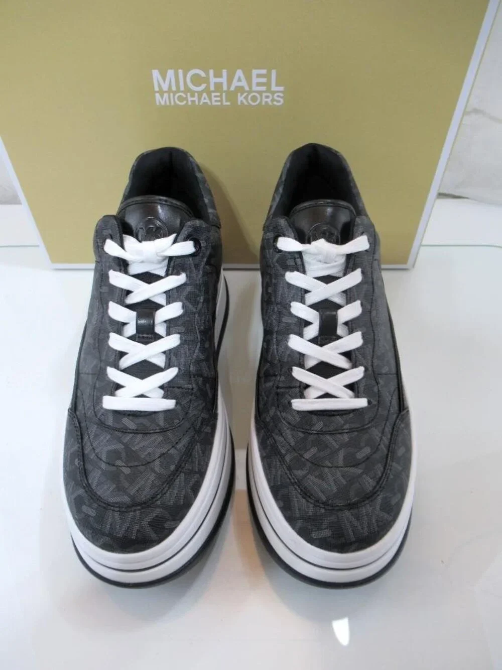 Michael Kors Hayes Lux Platform Lace-Up Sneakers NEW